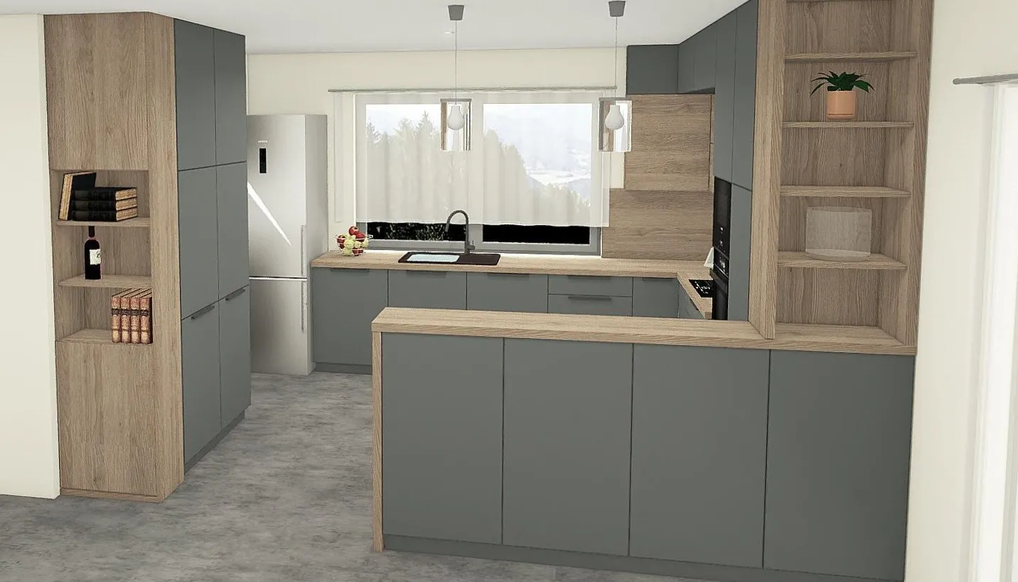 3D vizualizace kuchyňského projektu na míru